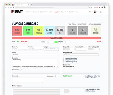Support System Website Design