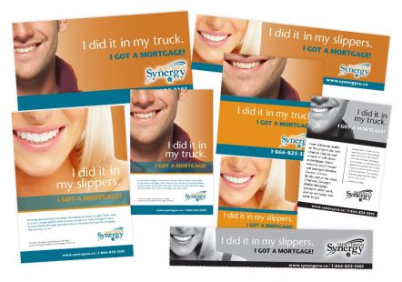 Synergy Credit Union 2011 Mortgage Campaign materials - created at Tap Communications
